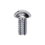 1/4"-20x1/2" Slotted Round Head Machine Screw, Zinc Chromate