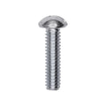 1/4"-20x1" Slotted Round Head Machine Screw, Zinc Chromate