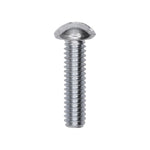 1/4"-20x1" Slotted Round Head Machine Screw, Zinc Chromate