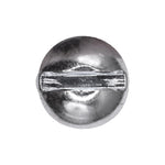 1/4"-20x1" Slotted Round Head Machine Screw, Zinc Chromate