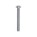 1/4"-20x2" Slotted Round Head Machine Screw, Zinc Chromate