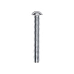 1/4"-20x2" Slotted Round Head Machine Screw, Zinc Chromate