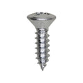 #12x3/4" Phillips Oval Head Tapping Screw, Type A/AB, Zinc