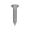 #12x1" Phillips Oval Head Tapping Screw, Type A/AB, Zinc