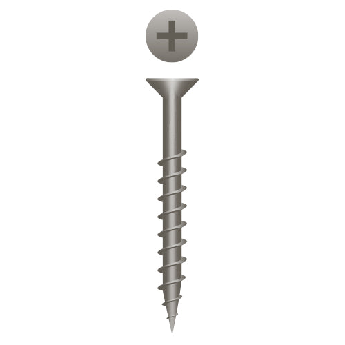 #8 Strong-Point Flat Head 8 x 3/4, PH, Plain and Lubed