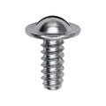 1/4"x5/8" Slotted Truss Head Round Washer Screw, Type B, 9/16" Washer, Zinc