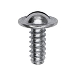 1/4"x5/8" Slotted Truss Head Round Washer Screw, Type B, 9/16" Washer, Zinc