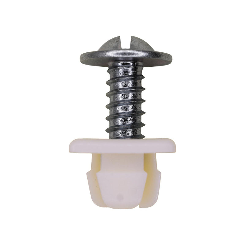 1/4" Nylon Nut And Screw Assembly Screw, Zinc
