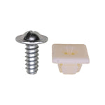 1/4" Nylon Nut And Screw Assembly Screw, Zinc
