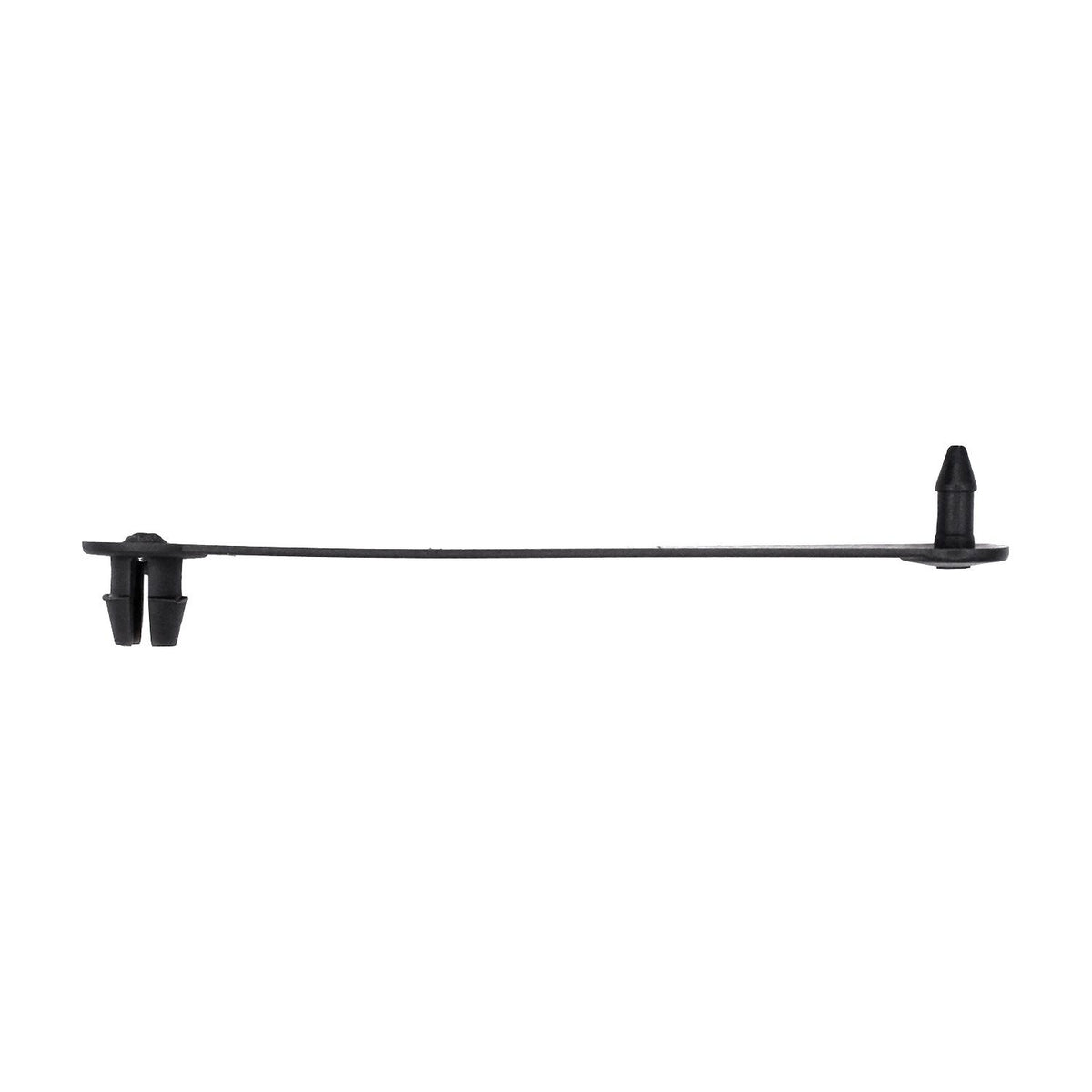 1/4"x2-3/4" Charcoal Nylon Harness Strap Strap, Long For Hole In Metal