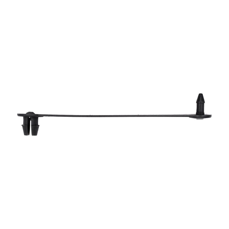 1/4"x2-3/4" Charcoal Nylon Harness Strap Strap, Long For Hole In Metal