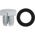 5/8"-18 Single Oversize Drain Plugs with Gaskets, Zinc