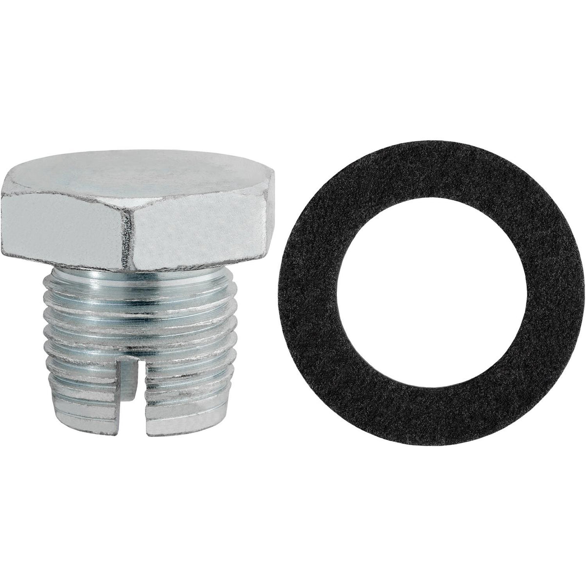 5/8"-18 Single Oversize Drain Plugs with Gaskets, Zinc