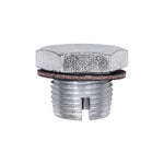 3/4"-16 Single Oversize Drain Plugs with Gaskets, Zinc