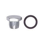 3/4"-16 Single Oversize Drain Plugs with Gaskets, Zinc