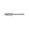 3/16"x9/16" Silver Dome Head Pan-L Rivets, 1/4"-3/8" Grip, Aluminum Body, Aluminum Mandrel, Aluminum Rivet - Aluminum Mandrel