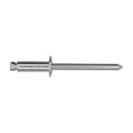 3/16"x9/16" Silver Dome Head Pan-L Rivets, 1/4"-3/8" Grip, Aluminum Body, Aluminum Mandrel, Aluminum Rivet - Aluminum Mandrel