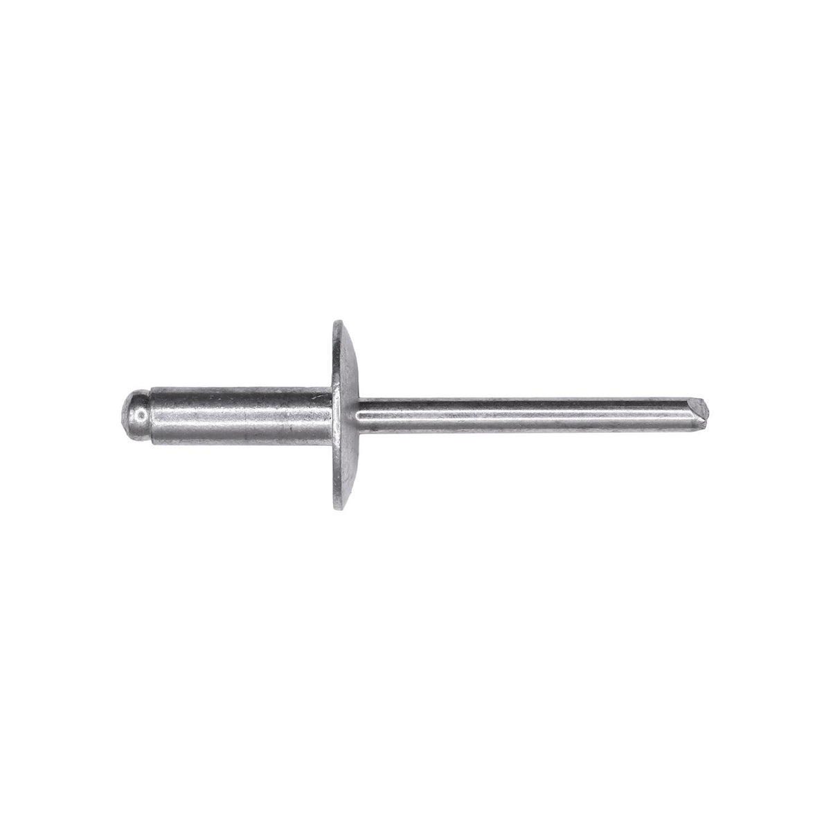3/16"x9/16" Silver Large Dome Head Pan-L Rivets, 1/4"-3/8" Grip, Aluminum Body, Aluminum Mandrel, 5/8"