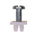 1/4"-20 Nylon Nut And Screw Assembly S, Zinc Chromate