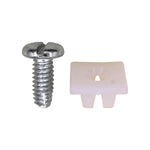 1/4"-20 Nylon Nut And Screw Assembly S, Zinc Chromate