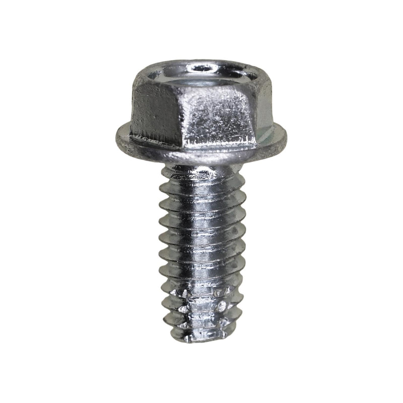 #12-24x1/2" Hex Head Washer Indented Type F Thread Cutting Screw, Zinc Chromate