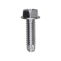#12-24x3/4" Hex Head Washer Indented Type F Thread Cutting Screw, Zinc Chromate
