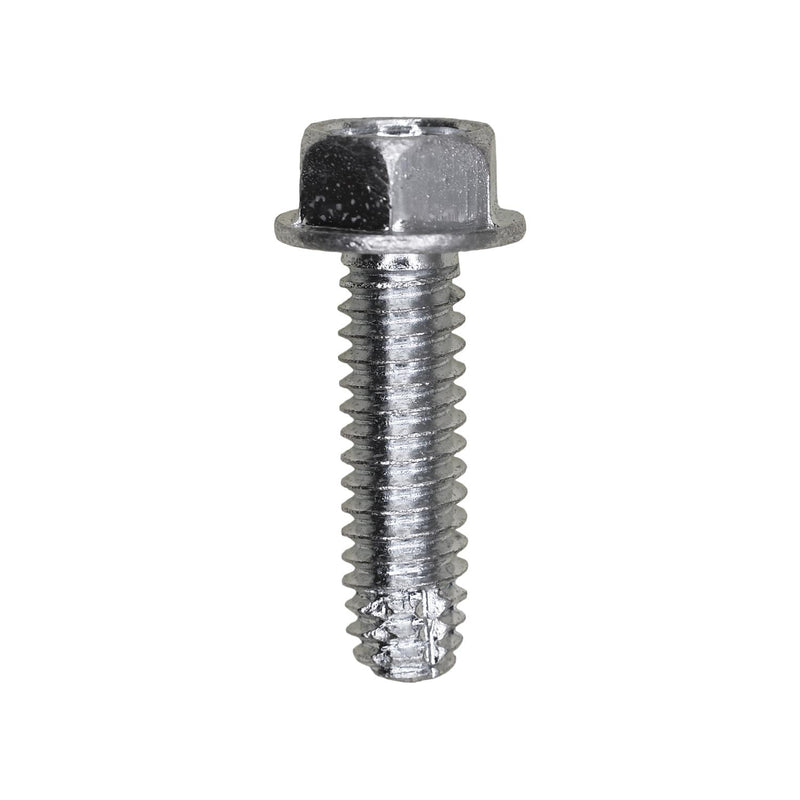 #12-24x3/4" Hex Head Washer Indented Type F Thread Cutting Screw, Zinc Chromate