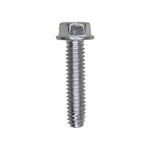 #12-24x1" Hex Head Washer Indented Type F Thread Cutting Screw, Zinc Chromate