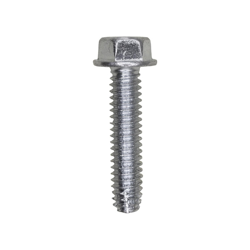 #12-24x1" Hex Head Washer Indented Type F Thread Cutting Screw, Zinc Chromate