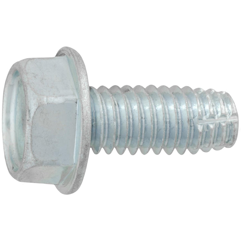 5/16"-18x3/4" Hex Head Washer Indented Type F Thread Cutting Screw, Zinc Chromate, Type 'F' Thread Cutting