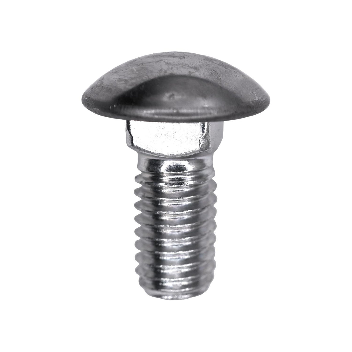 7/16"-14x1" Round Head Stainless Steel Capped Bumper Bolt, Zinc