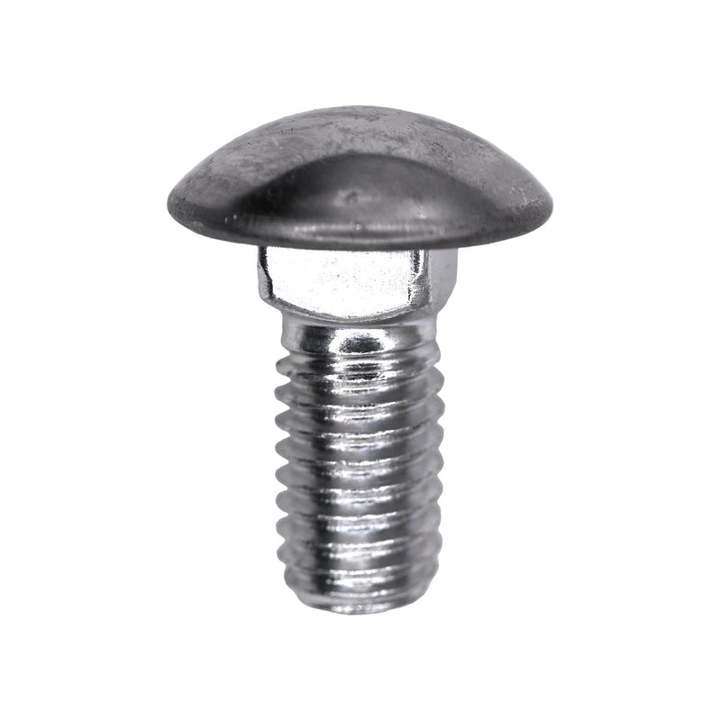 7/16"-14x1" Round Head Stainless Steel Capped Bumper Bolt, Zinc