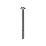 #6-32x1-1/2" Slotted Round Head Machine Screw, Zinc Chromate