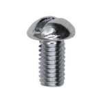 #10-32x3/8" Slotted Round Head Machine Screw, Zinc Chromate