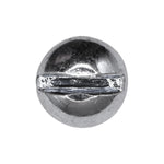 #10-32x3/8" Slotted Round Head Machine Screw, Zinc Chromate