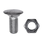 7/16"-14x1" Pan Head Bumper Bolt Stainless Steel Cap with Hex Nut, Zinc
