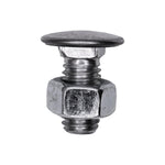 7/16"-14x1" Pan Head Bumper Bolt Stainless Steel Cap with Hex Nut, Zinc