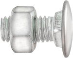 7/16"-14x1" Pan Head Bumper Bolt Stainless Steel Cap with Hex Lock Nut, Zinc