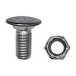 7/16"-14x1" Pan Head Bumper Bolt Stainless Steel Cap with Hex Lock Nut, Zinc