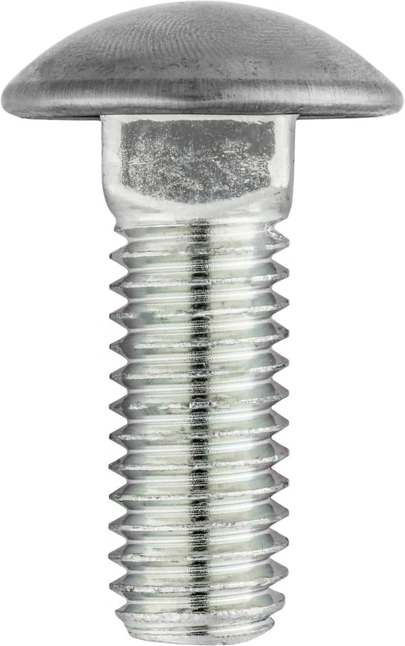 7/16"-14x7/8" Round Head Bumper Bolt Stainless Steel Cap, Zinc
