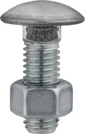 7/16"-14x7/8" Round Head Bumper Bolts with Hex Nuts, Zinc