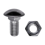 7/16"-14x7/8" Round Head Bumper Bolts with Hex Nuts, Zinc