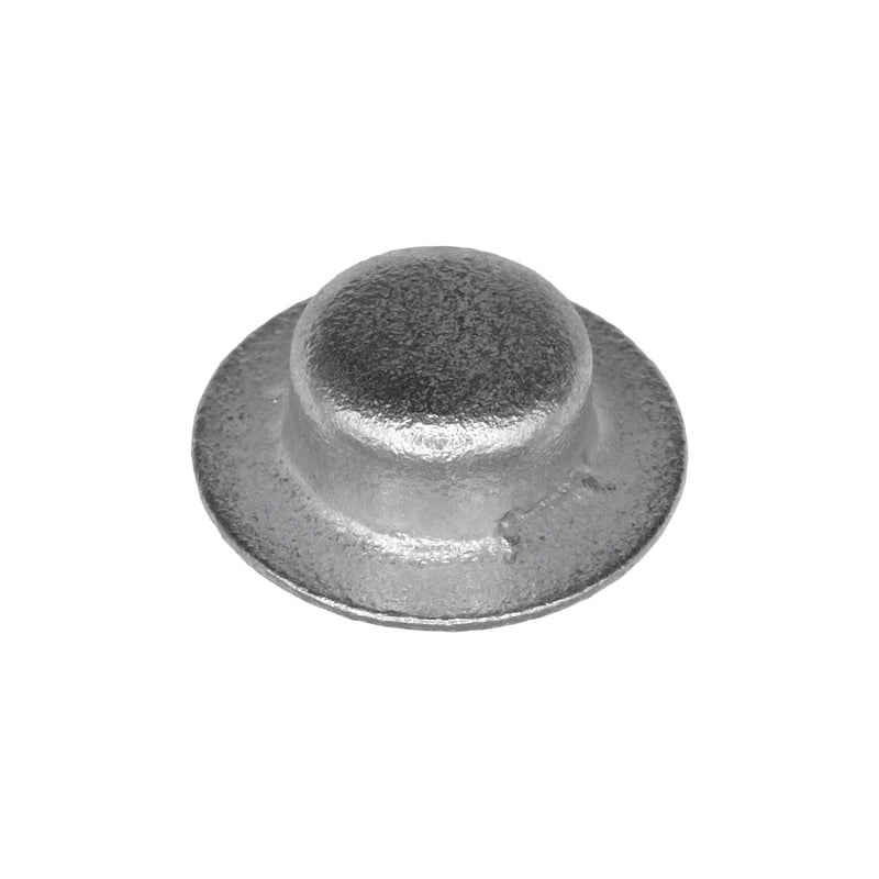 3/8" Washer Cap End Fastener Pushnut, 11/16" Washer, Nickel