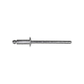 5/32"x3/8" Silver Dome Head Pan-L-Rivets, 3/16"-1/4" Grip, Steel Body, Steel Mandrel, Steel Rivet - Steel Mandrel