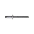 3/16"x7/16" Silver Dome Head Pan-L-Rivets, 1/8"-1/4" Grip, Steel Body, Steel Mandrel, Steel Rivet - Steel Mandrel