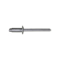 3/16"x7/16" Silver Dome Head Pan-L-Rivets, 1/8"-1/4" Grip, Steel Body, Steel Mandrel, Steel Rivet - Steel Mandrel