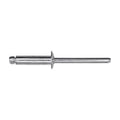 3/16"x11/16" Silver Dome Head Pan-L-Rivets, 3/8"-1/2" Grip, Steel Body, Steel Mandrel, Steel Rivet - Steel Mandrel