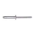 3/16"x13/16" Silver Dome Head Pan-L-Rivets, 1/2"-5/8" Grip, Steel Body, Steel Mandrel