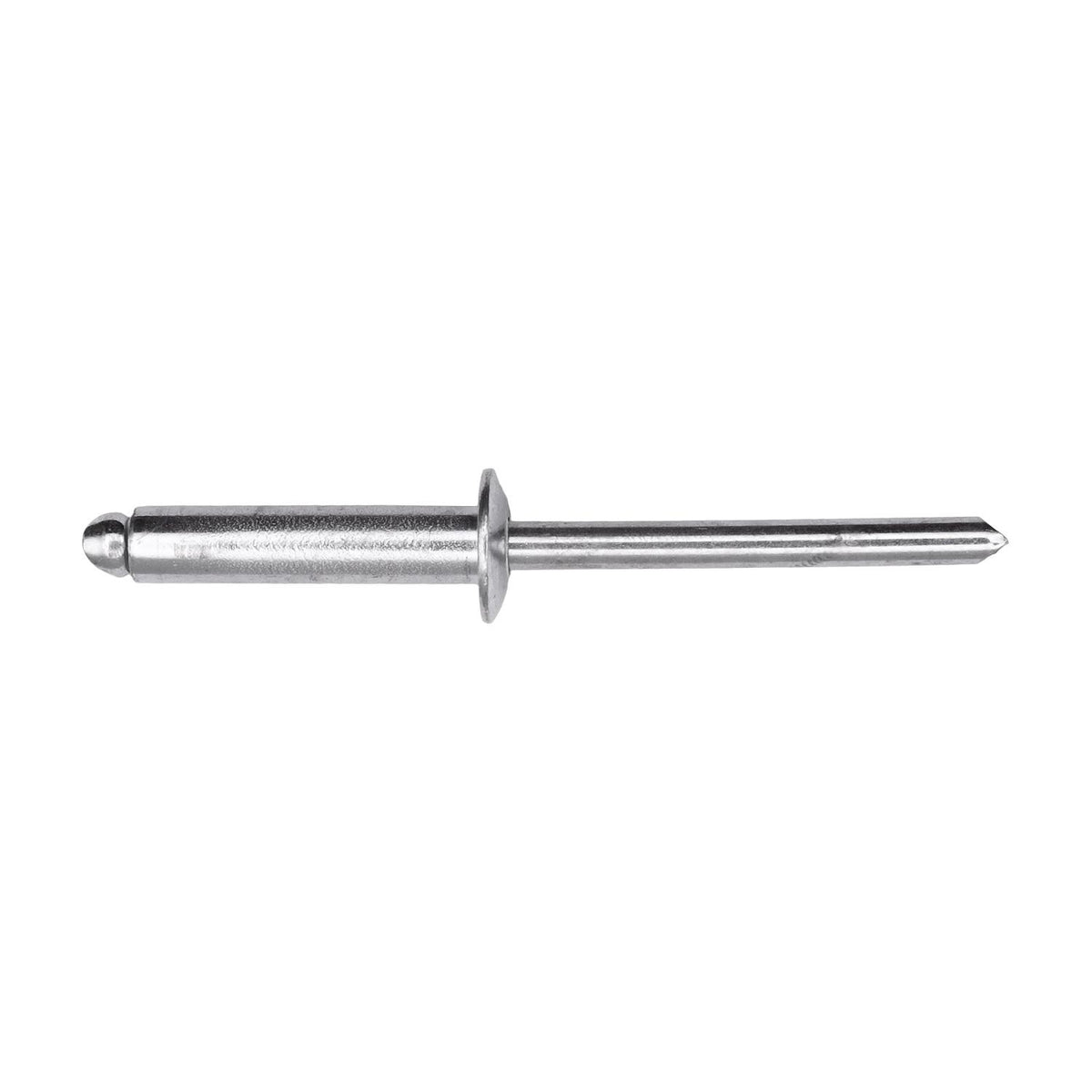 3/16"x13/16" Silver Dome Head Pan-L-Rivets, 1/2"-5/8" Grip, Steel Body, Steel Mandrel