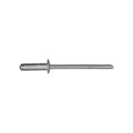 1/8"x3/8" Silver Dome Head Pan-L-Rivets, 3/16"-1/4" Grip, Aluminum Body, Steel Mandrel, Aluminum Rivet - Steel Mandrel